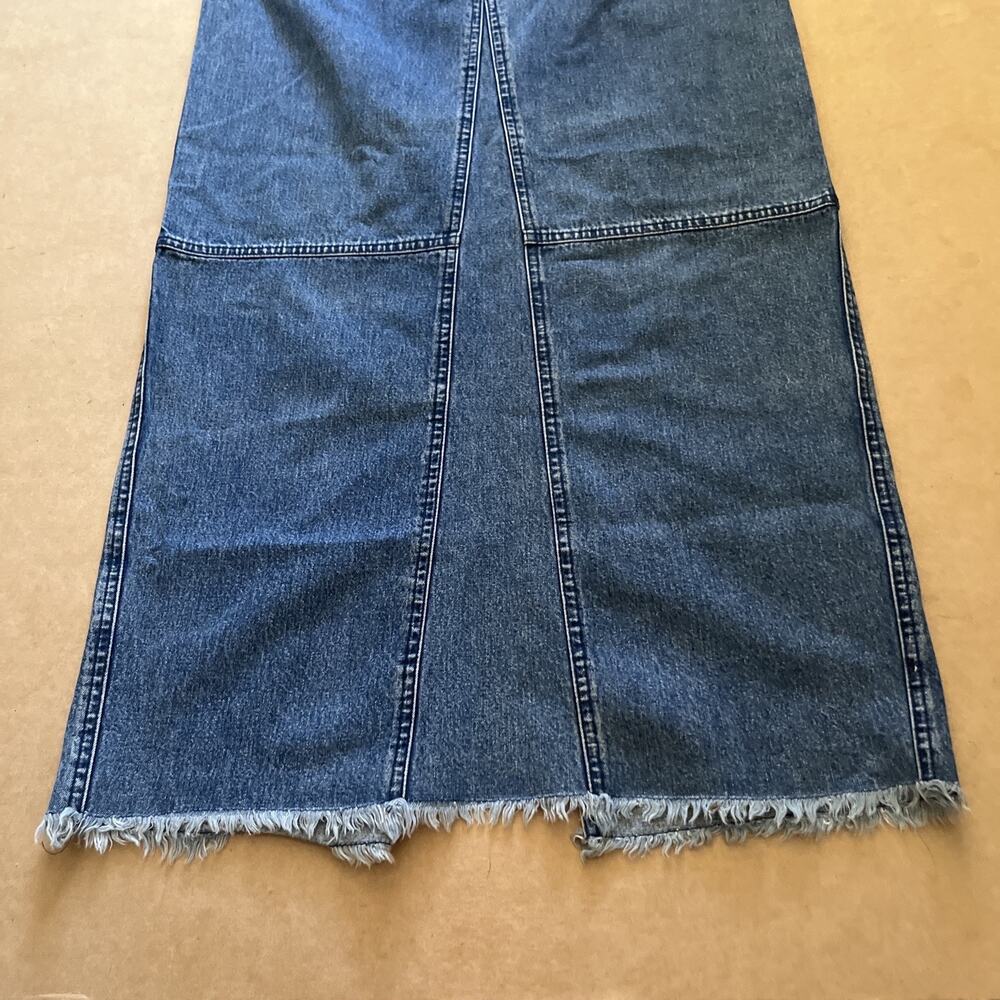VTG Ralph Lauren Jeans Co Denim Pencil Midi Maxi Skirt 8 Hong Kong Cotton - Picture 7 of 9